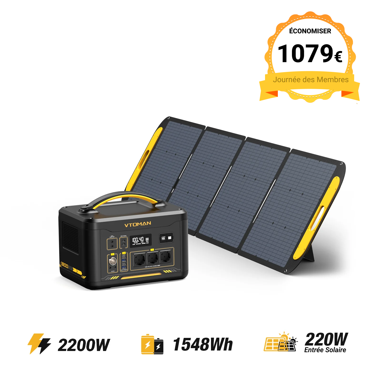 Station électrique portable VTOMAN Jump 2200
