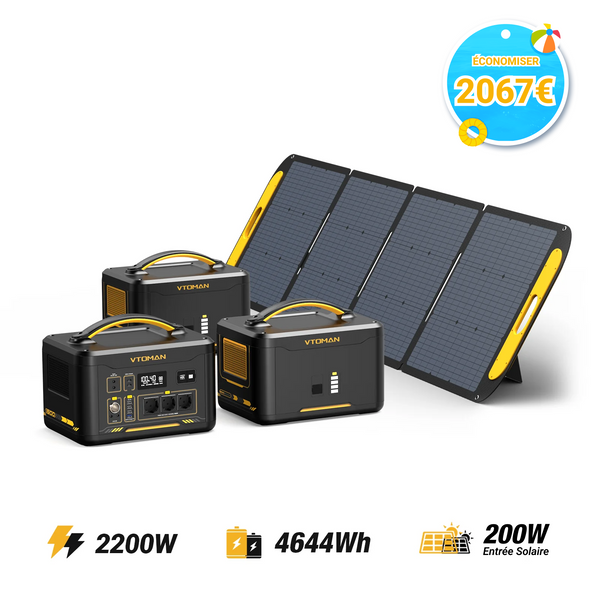 Générateur solaire VTOMAN Jump 2200W/4644Wh 200W