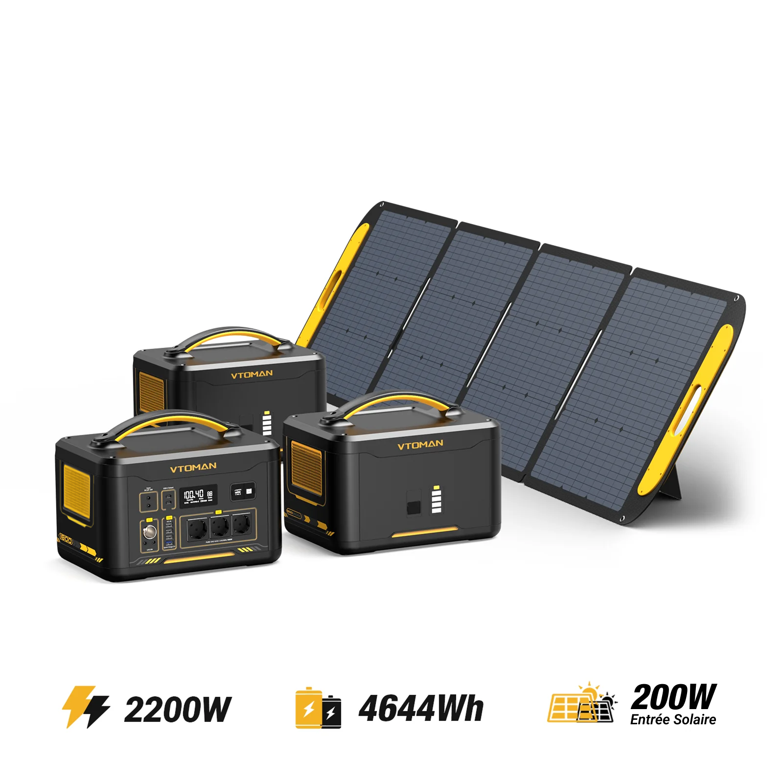 Générateur solaire VTOMAN Jump 2200W/4644Wh 200W