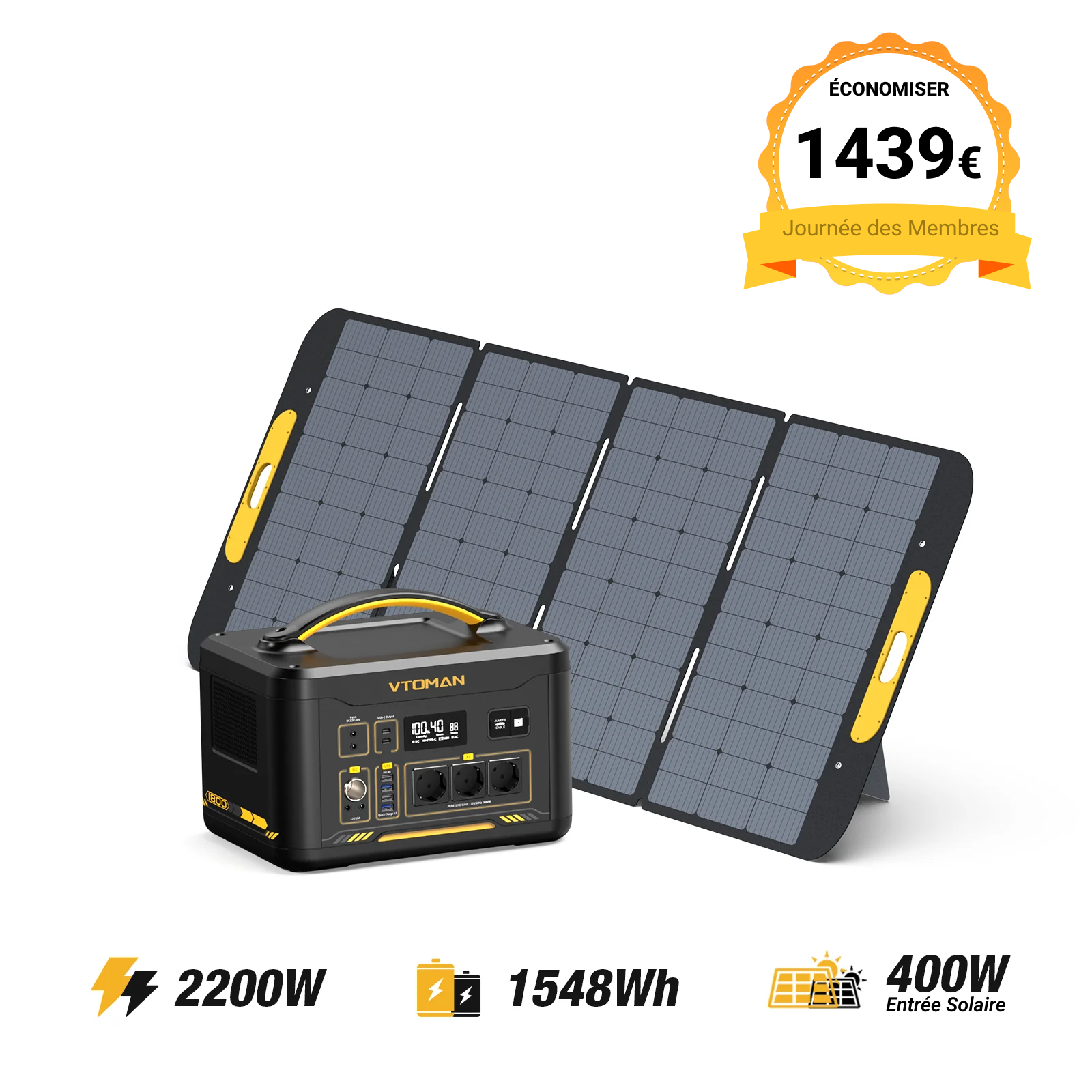 Station électrique portable VTOMAN Jump 2200
