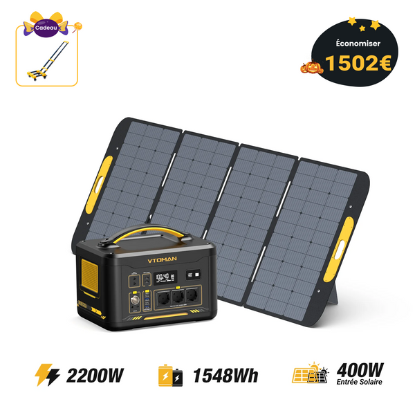 Générateur solaire VTOMAN Jump 2200/1548Wh 400W