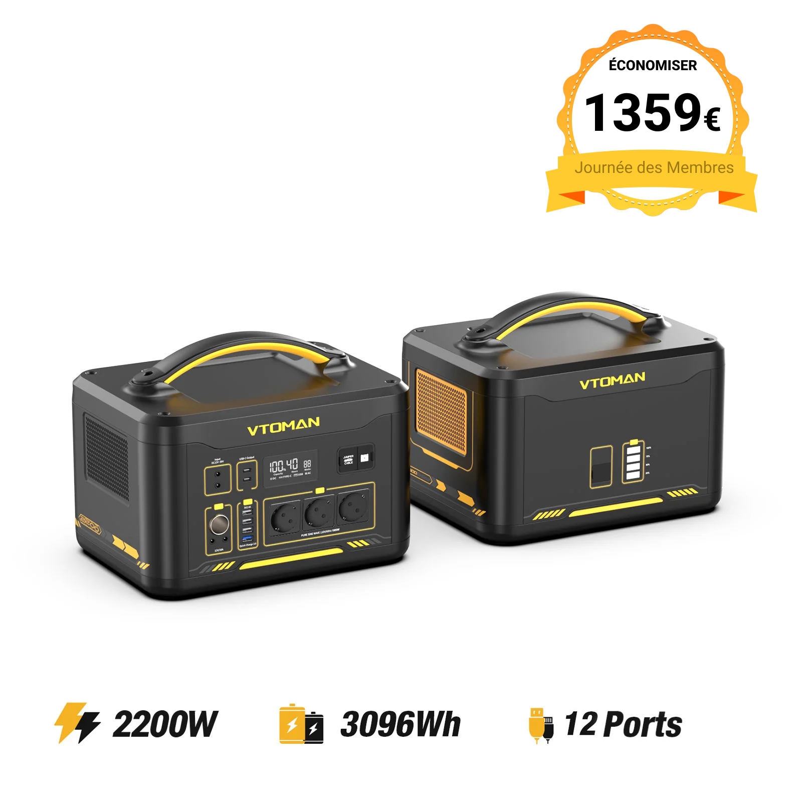 Station électrique portable VTOMAN Jump 2200