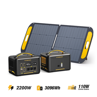 Générateur solaire VTOMAN Jump 2200/3096Wh 110W
