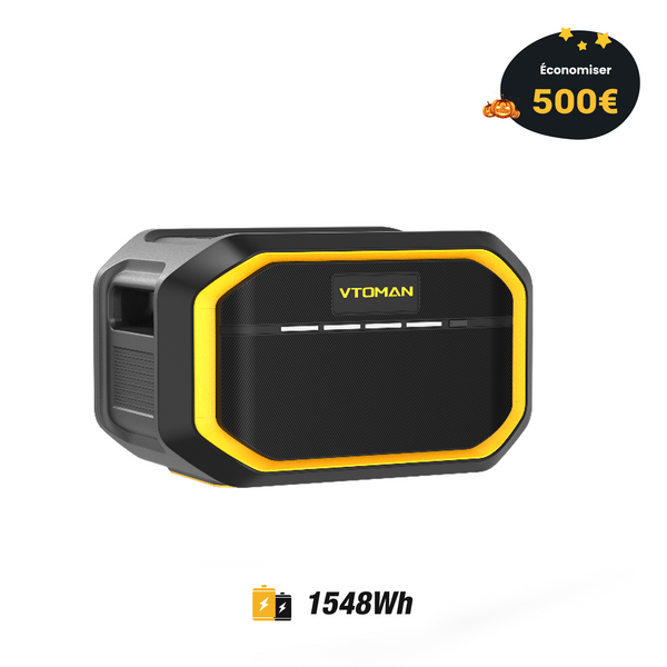 Batterie supplémentaire VTOMAN 1548Wh compatible avec FlashSpeed 1500/1000/600