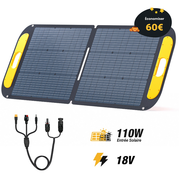 Panneau solaire portable pliable VTOMAN 110W